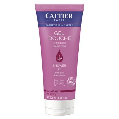 Gel de ducha suavizante con Arcilla Rosa Cattier 200ml