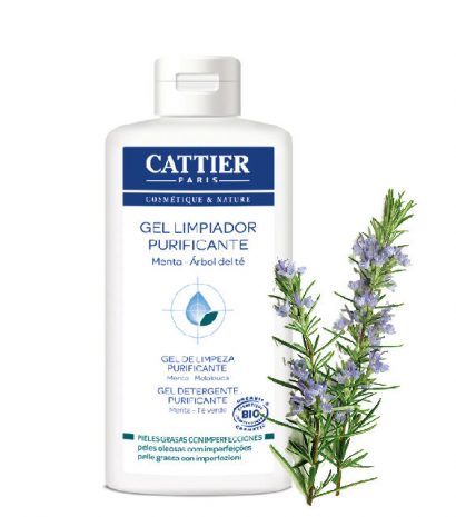 Gel limpiador purificante con Tea Tree Cattier 200ml - Imagen 2