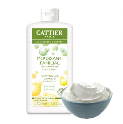 Gel de baño Familiar con Lactoserum Cattier 500ml - Imagen 2