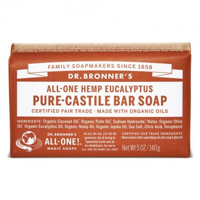 Jabón de Castilla en Pastilla - Eucalipto - Dr Bronner's - 140g