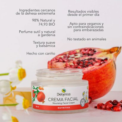 Crema Facial Nutritiva BIO con Granada y Manzanilla - Dehesia - 50 ml - Imagen 4