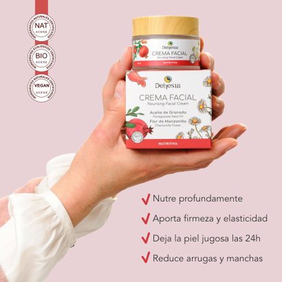 Crema Facial Nutritiva BIO con Granada y Manzanilla - Dehesia - 50 ml - Imagen 3