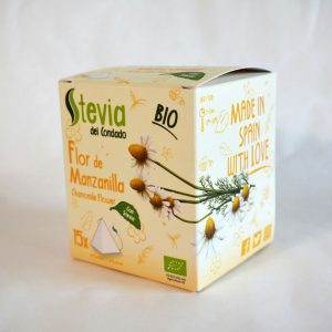 Flor de Manzanilla BIO - Stevia del Condado - 15 pirámides
