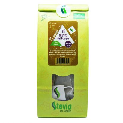 Infusión Frutas del Bosque BIO - Stevia del Condado - 15 pirámides