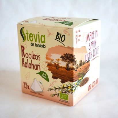 Rooibos Manzana-Mora BIO (ROOIBOS KALAHARI) - Stevia del Condado - 15 pirámides