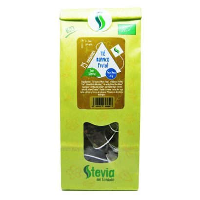 Té Blanco Frutal BIO - Stevia del Condado - 15 pirámides