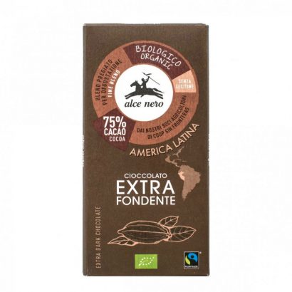 Tableta de Chocolate con un 75% de Cacao - Alce Nero - 100 g