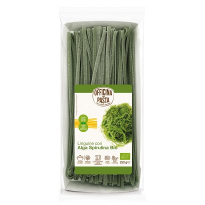 Linguine con Espirulina - Officina della Pasta - 250 g