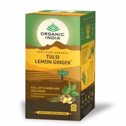 Tulsi Lemon Ginger - Organic India - 25 bolsitas