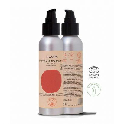 Emulsión Corporal Fluida Certificada Orgánica SPF 50 UVA / UVB / IR - Nuura - 125 ml