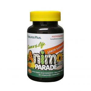 Animal Parade Multivitamínico Sabor Naranja - Natures Plus - 60 comp. mast.