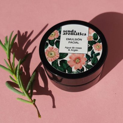 Emulsión Facial Agua de Rosas y Argán - Senda Aromática - 50 ml