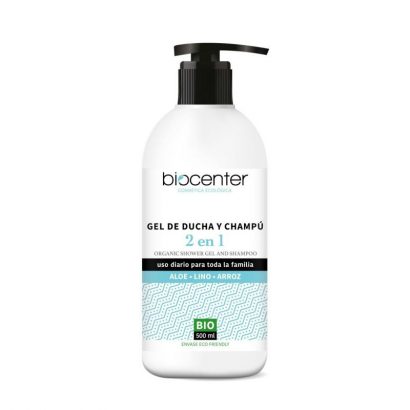 Gel de Ducha y Champú 2 en 1 Ecológico - Biocenter Top - 500ml