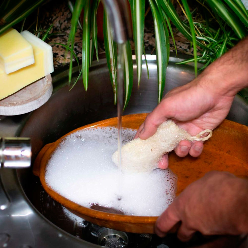 Estropajo de cocina luffa ecológica - Sin plástico