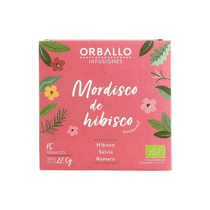 Infusión Mordisco de Hibisco - Orballo - 15 pirámides
