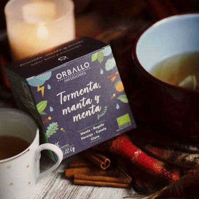 Infusión Tormenta, Manta y Menta - Orballo - 15 pirámides - Imagen 2