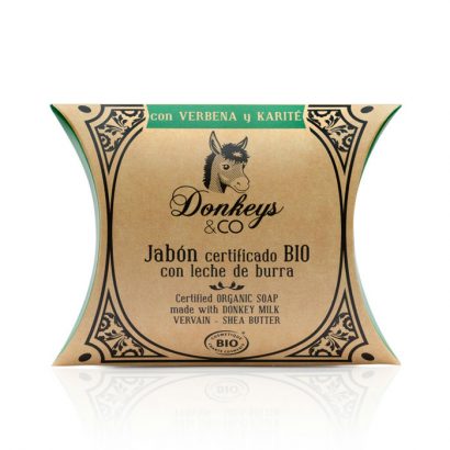 Jabón de Leche de Burra con Karité y Verbena - Donkeys & Co - 100 g