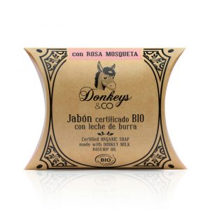 Jabón de Leche de Burra con Rosa Mosqueta - Donkeys & Co - 100 g