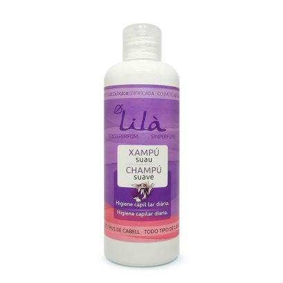 Champú Suave Sin Perfume - Lilà Cosmètics - 250 ml