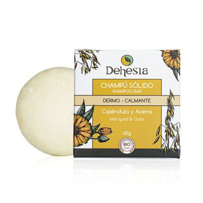 Champú Sólido BIO Dermo-Calmante con Caléndula y Avena - Dehesia - 65 g