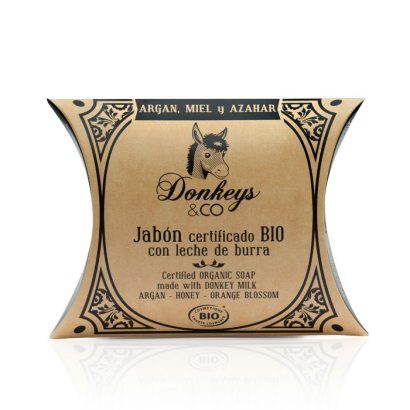 Jabón de Leche de Burra, Aceite de Argán, Miel y Azahar - Donkeys & Co - 100 g