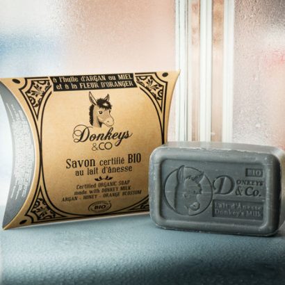Jabón de Leche de Burra, Aceite de Argán, Miel y Azahar - Donkeys & Co - 100 g - Imagen 2