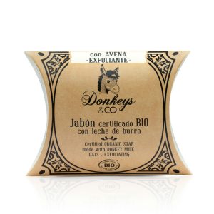 Jabón Exfoliante de Leche de Burra y Avena - Donkeys & Co - 100 g
