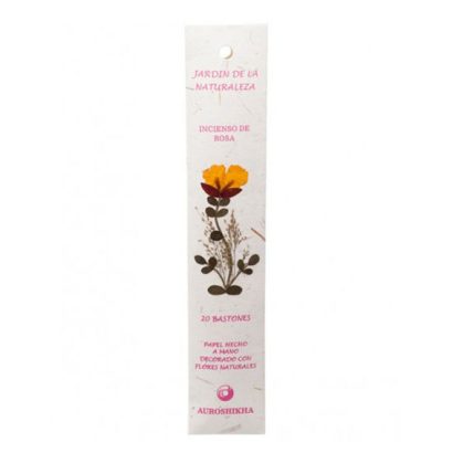 Incienso Rosa Jardín Naturaleza - Auroshikha - 20 varillas