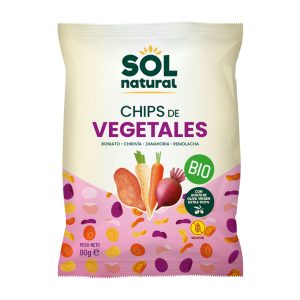 Chips de Vegetales con Aceite de Oliva - Sol Natural - 80g