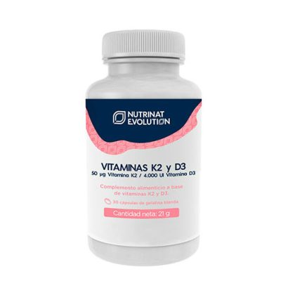 Vitaminas K2 y D3 - Nutrinat Evolution - 30 cápsulas
