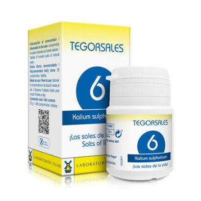 Tegorsal Nº 6 “Kalium Sulphuricum” - Laboratorios Tegor - 20 g